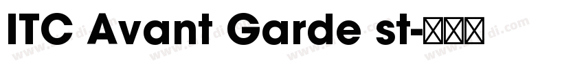 ITC Avant Garde st字体转换